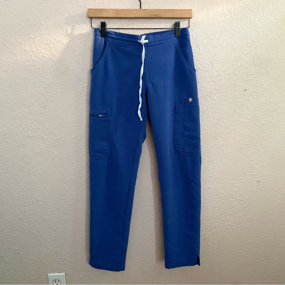 Figs Medical Scrubs Blue skinny scrub Yola Pants XXSP